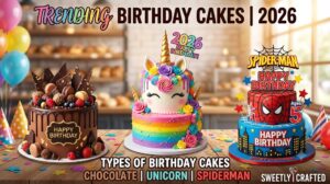 the types of birthday cakes trending